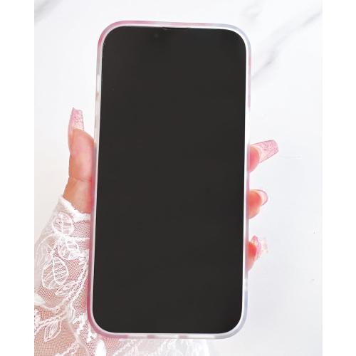 Qokey for iPhone 15 Plus Case,for iPhone 14 Plus Case,Cute Flower Case for Girls Women Shell Pattern Soft Bumper Lightweight Fit Shockproof Phone Cover for iPhone 14 Plus/15 Plus 6.7,Blue Pink Floral