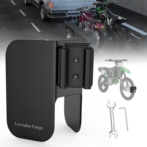 E-Track Dirt Bike Wheel Chocks,Bike and Dirt Bike in Enclosed Trailer/Garage/Trucks with E-Track,fit Tire Up to 6 Inches,Heavy Duty 10 Gauge Steel E Track Wheel Chock(1 Pack)