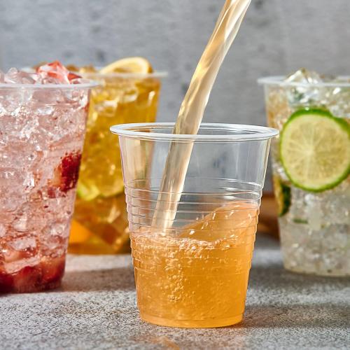 Lilymicky 300 Pack 12 oz Clear Plastic Cups, Cold Disposable Plastic Drinking Cups for Parties, Picnic, BBQ, Travel, and Events