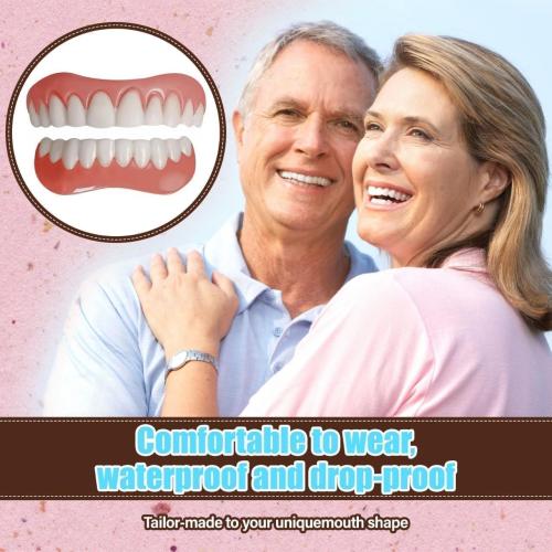 Snap on Veneers Teeth for Women and Men, Temporary Dentures False Teeth, Nature and Comfortable