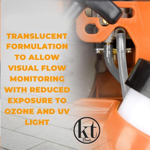 4 Sizes Petrol Fuel Gas Line Pipe Hose Tubing For String Trimmer Chainsaw Blower Lawn Mower and other Power Tools For 2 Cycle Small Engine Poulan, Craftman and more (Clear 4PC)