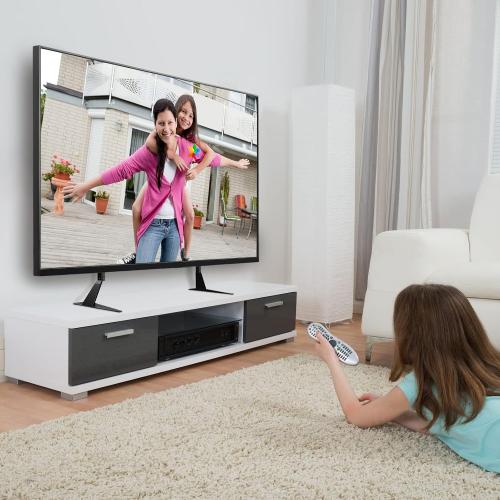 Universal TV Stand, Metal TV Legs for 20-65 inch LCD/LED/OLED/Plasma Flat&Curved Screen TV Height Adjustment with VESA 75x75mm to 800x500mm Max ML1760