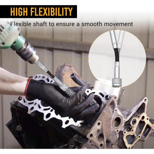 EWK 1 to 2-1/2 Inch 3 Stones Engine Cylinder Hone Tool Adjustable Cylinder Deglazer Piston Honer 220 Grit