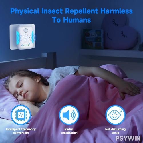 Ultrasonic Pest & Mouse Repeller, 2025 Upgraded Indoor Ultrasonic Repellent for Roach, Rodent, Mouse, Bugs, Mosquito, Mice, Spider, Ant,Electronic Plug in Pest Control, Two Mode Switching,6 Packs