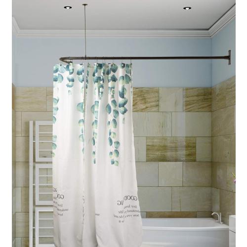 L Shaped Shower Curtain Rod, Bathroom Bathtub Corner Shower Curtain Rod with Ceiling Support (MATT BLACK)