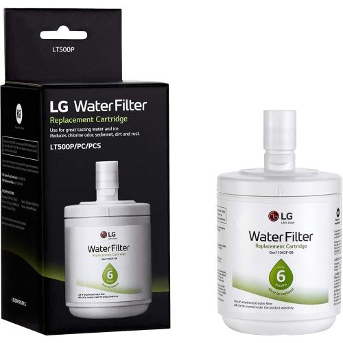 LG LT500P - 6 Month / 500 Gallon Capacity Replacement Refrigerator Water Filter (NSF42 ADQ72910911 , White