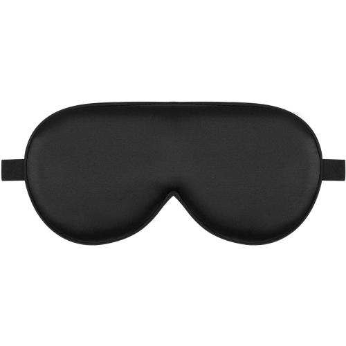 Alaska Bear Mulberry Silk Sleep Mask Cool Super Smooth Eye Cover Genuine Organic Silk for Sensitive Skin, Soft Filling, Lightweight Eye Shades for Sleeping (Original Black, Flat)