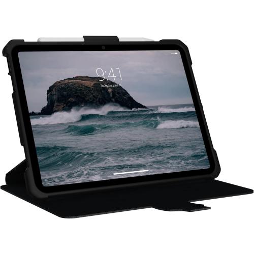 URBAN ARMOR GEAR UAG Designed for iPad 11 A16 11th Gen 2025, 10.9 10th Gen 2022 Case A3354 A3355 A2696 Rugged Heavy Duty Protective Folio Cover w/Adjustable Stand & Pencil Holder, Metropolis Black