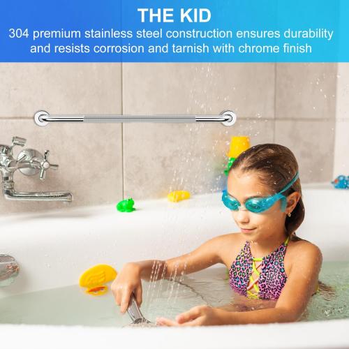 supregear Grab Bars for Bathtubs and Showers (2-Pack), Anti Slip Bathroom Grab Bars, 304 Stainless Steel Shower Handle, Toilet Handicap Elderly Senior Assist Bathroom Safety Handle, 32 in