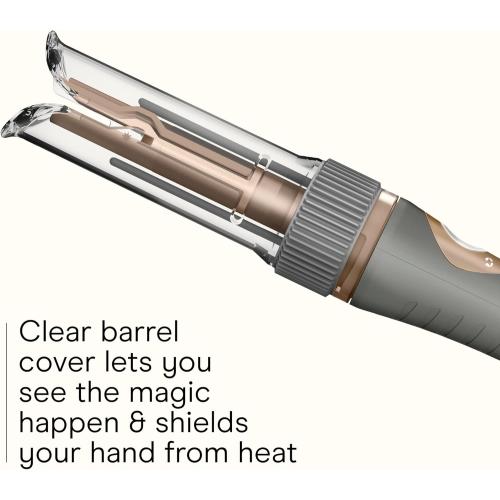 INFINITI PRO CONAIR Curl Secret Automatic Curling Iron, ¾-inch Curling Iron Barrel, Automatic Hair Curler for All Hair Types and Lengths, Dual Voltage for Worldwide Travel, Gray/Gold