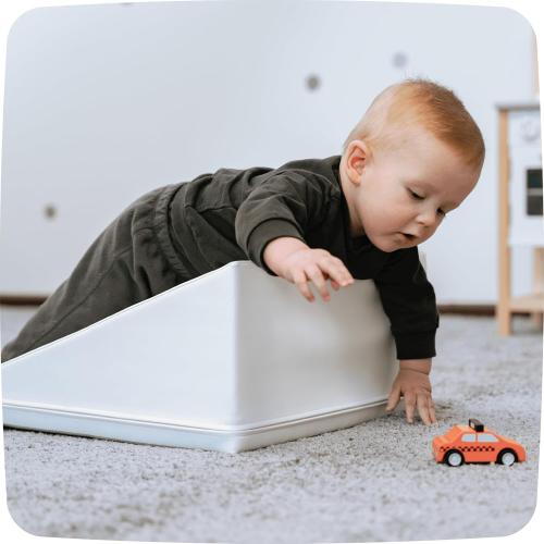 IGLU Soft Play Building Crawling and Climbing Equipment Playground for Kids 1-4 Year olds 10 Shape Blocks Open Ended Montessori Set (White)