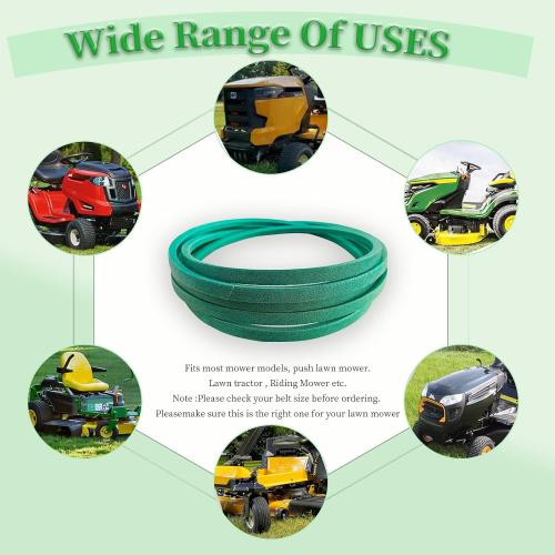 130969 Deck Belt for Craftsman Poulan 532130969 Lawn Mower (1/2 X 92.45)