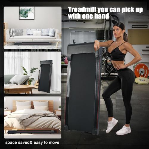 Walking Pad, Under Desk Treadmills for Home, 300 Lbs Capacity, 3 in 1 Portable Under Desk Treadmill for Home and Office with Remote Control, LED Display
