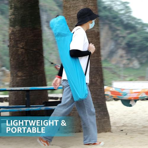 BLUE AND YELLOW Pop Up Beach Tent, Portable Shade Sun Shelter UPF50  UV Protection for 4 Person Extendable Floor for Fishing Hiking Camping, Waterproof Windproof(Blue)