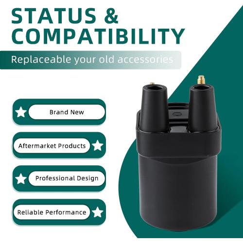 AUTOKAY 166-0772 Ignition Coil Fits for Onan Points Models BF BFA BG BGA BGE B43E B43G B43M B43 B48 B48G CCK CCKA CCKB NHA NHB NHC NHE NHP N52M for P218G P220G P224G Engine Re#166-0820 HE166-0761