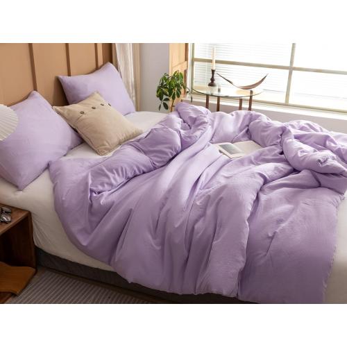 ROSGONIA Lavender Comforter Set Queen, 3pcs(1 Boho Purple Comforter & 2 Pillowcases) All Season Soft Bedding Lightweight Bedspread Blanket Quilt