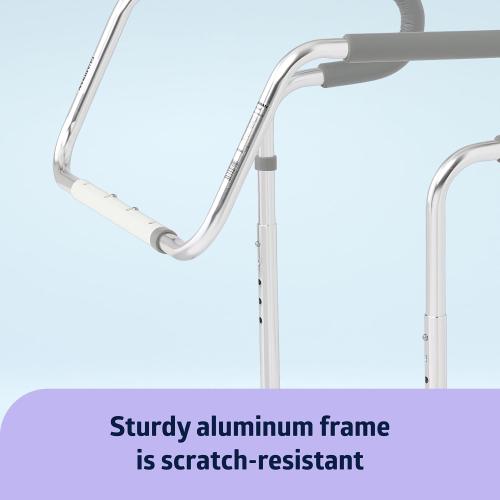 Medline Guardian Toilet Safety Rail – Adjustable Height, Robust & Reliable, 300 lb Weight Capacity, Ideal for Medical Patients, Hospitals, Nursing Homes