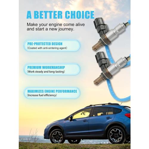 250-25059 350-35065 O2 Oxygen Sensor 2PCS Upstream (3.0L 3.5L 3.7L) for Honda Accord Crosstour Odyssey Pilot Ridgeline 2008-2020,for Acura MDX RLX RDX RL TL TLX TSX ZDX 2009-2020