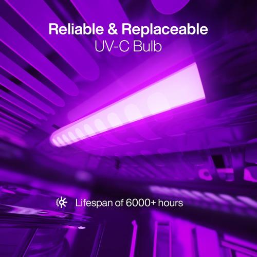 UV Light Sanitizer, UV Box Sanitizer, Conveniently Sanitizes in Minutes, Large Capacity, No Cleaning Required, Touch Control