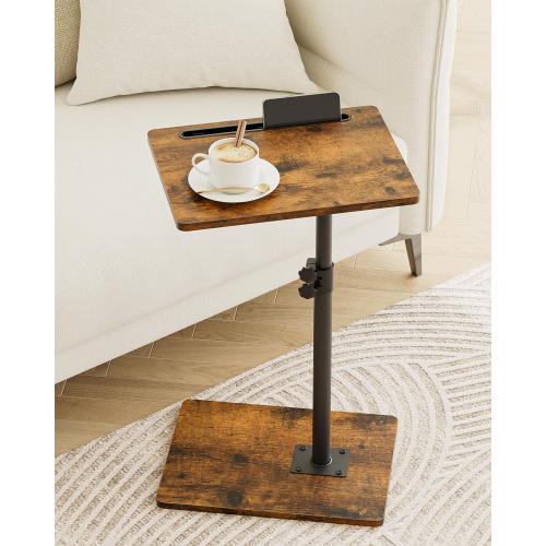 Masupu Sofa Arm Tray Table (Rustic Brown)
