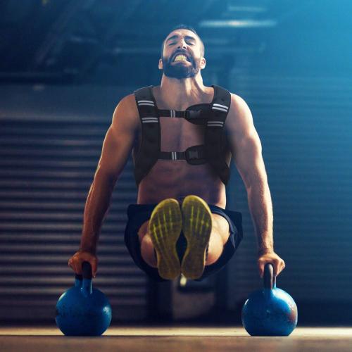 Zelus Weighted Vest Workout Equipment, 11lbs/18lbs Body Weight Vest for Men, Women, Strength Training, Running, Fitness, Muscle Building, Weight Loss, Weight lifting - set of 2