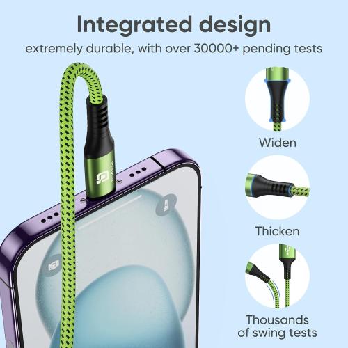 USB C Cable 5 Pack 10ft USB Type C to A Cord Fast Charging
