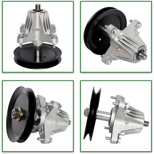 42 Deck Rebuild Kit for MTD Craftsman T1000 T1200 T1400 T1800, Troy Bilt TB42 Bronco Pony Mower, Includes 2 Spindle 618-06991 918-06991, 2 Blade 742-0656 742-04312 942-04038, 1 Be lt 754-05056
