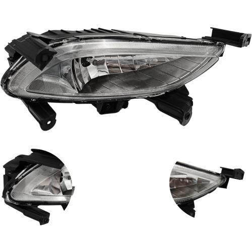 Fog Lights Assembly Replacement For Hyundai Sonata 2011 2012 2013 Fog Lamps Driver Side and Right Passenger(Pair)