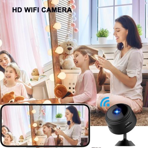 ZMDCAM Hidden Spy Camera for Home Use, Mini Security Wireless WiFi Camera, HD 1080P Indoor/Outdoor Night Vision Nanny Cam for Baby, Pets, Compatible with Smartphone, Tablets(Video Only)