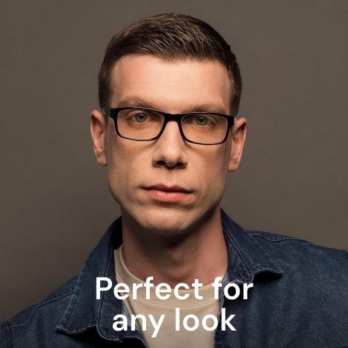 Gaoye  2.5 2-Pack of Reading Glasses - Blue-Light Filter, UV Protection - Readers with Rectangle Frames