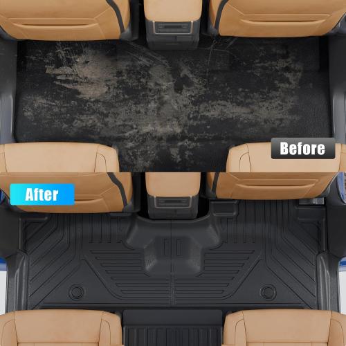 Floor Mats Compatible with 2025 2026 Ford Expedition 7-Seater Captain Chairs (NOT for Max) Trunk Mat Cargo Mat Cargo Liner Expedition Accessories (Floor Mats Trunk Mat Backrest Mats)
