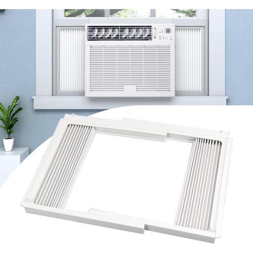 Window Air Conditioner Side Panels with Frame,Window AC Side Panels Insulation Curtain Kit,Fits for Most 5000BTU Window AC Units