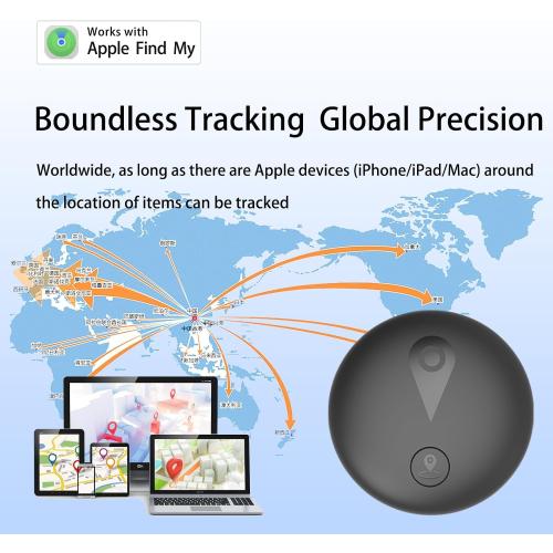 GPS Tracker for Vehicles, No Subscription or SIM Required(iOS Only), Hidden Vehicle Locator, Magnetic Waterproof, Accurate Tracking, 365-Day Battery Life,(F18B)