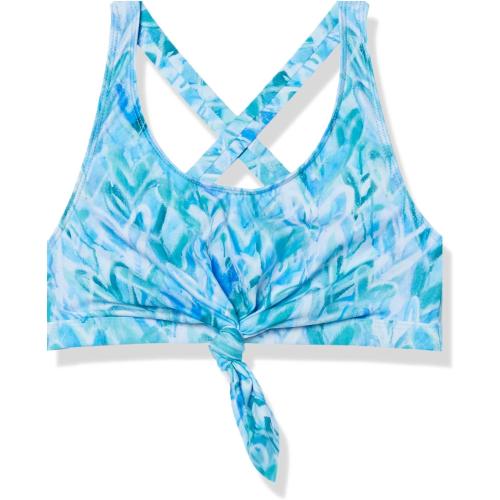 Size 16 Splendid womens Graffiti Heart Knot Front Bralette & Tie Side Retro Pant SetBikini Set