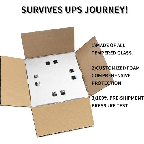 Size 12x12x24 15 Gallon Tall Reptile Glass Tank 12x12x24 with Drainage System - Pre-Assembled Vertical Reptile Cage for Arboreal Geckos,Chameleon,Lizard,Tree Frog and Snake with Terrarium Decoration