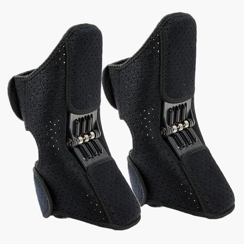 TANGABA Joint Support Knee Braces 2 Pack(Upgraded), Non-Slip Support Brace for Men Women, Knee Pain Relief Brace Powerful Rebound Spring Force Protection Booster for Climbing, Squat, Volleyball-Black