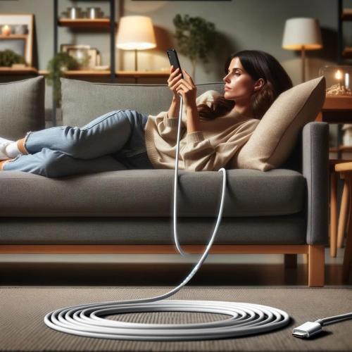 USB C Cable 20ft 1Pack USBC to USBC Cable Fast Charging,60W(3A) Compatible with iPhone 16/15 Pro Max/Plus,iPad mini 6/ Pro 2021,Mac-Book Pro 2020,Samsung Galaxy S24,Switch,Tablet,Laptop