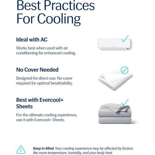 REST® Evercool® Cooling Comforter, Twin/Twin XL, Blanket for Hot Sleepers, All Season Bedding to Keep Cool for Night Sweats, Breathable Lightweight Blanket, 68x90 Inches, Cool Gray