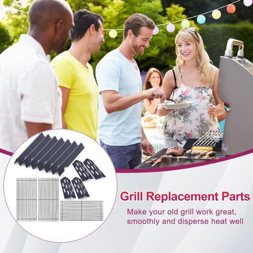 Grill Grate and Flavorizer Bars Heat Deflector Grill Parts for Weber Genesis 2 GS4 Grates 66089 66097, Weber Genesis II E-410, E-435, S-435, SE-410,for Weber 66041, 66033, 66796 Parts ‼️used‼️