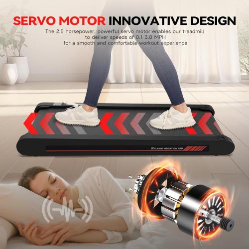 Sperax Walking Treadmill Pad with APP, 3 in 1 Under Desk Treadmill, 400W Low Noise Walking Vibration Pad with Remote Control,Portable Treadmills for Home Office