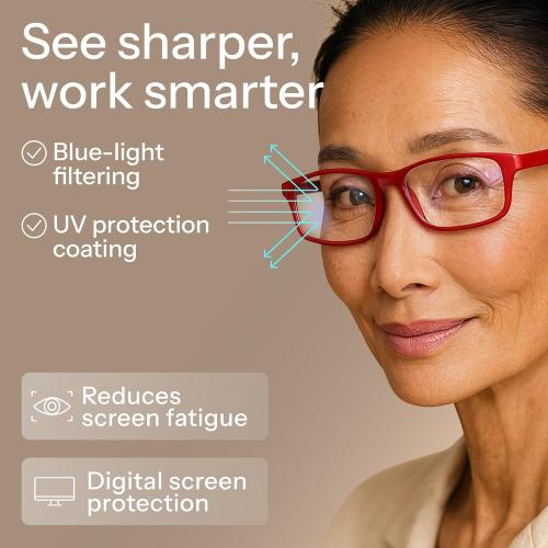 Gaoye Reading Glasses Blue Light Blocking, Spring Hinge Readers for Women Anti Glare Filter Lightweight Eyeglasses (5-Pack Mix Color 2, 2.75)