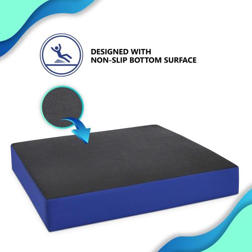 NYOrtho Gel Wheelchair Cushion - Gel-Infused Memory Foam Cooling Comfort - Non-Slip, Water-Resistant Seat Cushion Long Sitting - Ideal Wheelchairs - Gel Pad 18 x 16 x 2 - Made in USA