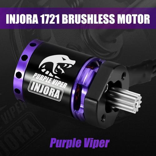 INJORA MBL32 G2 Waterproof Brushless ESC & 1721 Purple Viper Outrunner Motor for 1/18 TRX4M Ascent-18 Upgrade