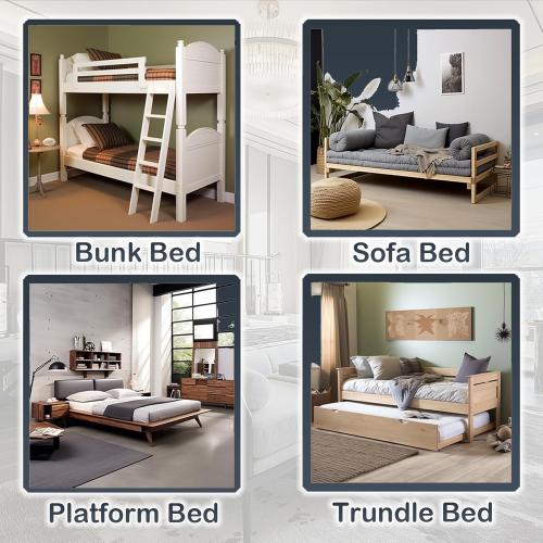 Bunkie Board, 6mm Thin, Large Queen Size (60 x 80 in)Heavy Duty Bed Panels Foldable Box Spring, Bed Support Slats under Mattress | Modular Portability Design, Easy Setup, Foldable, Low-Profile Design