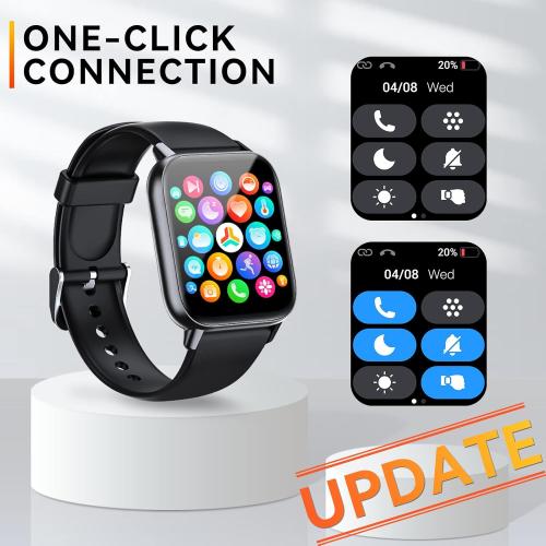 Smart Watch for Women (Answer/Make Call), Fitness Watch with Heart Rate Sleep Monitor, 1.83 Touch Screen Bluetooth Smart Watch for iPhone Android Phone, Waterproof Activity Tracker Watch (Gold)