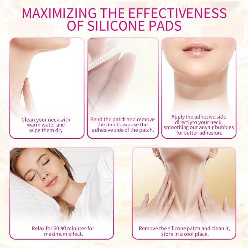 5 PCS Silicone Neck Wrinkle Patches, Reusable Overnight Anti-Wrinkle Patches, Anti Aging Silicone Wrinkle Patches for Skin Firming & Neck（2.5 Months Supply ）