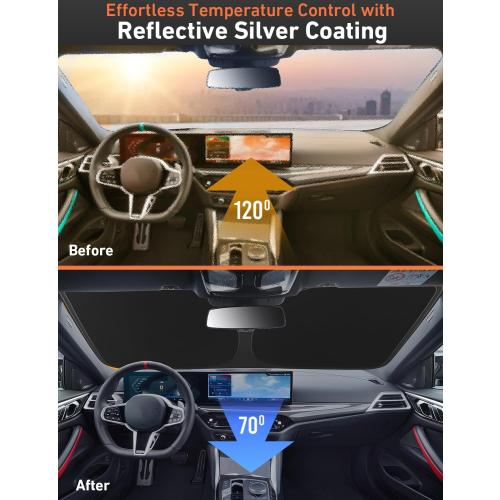 EcoNour Windshield Sunshade Compatible for Lexus RX 350 450h 2023-2025 2026