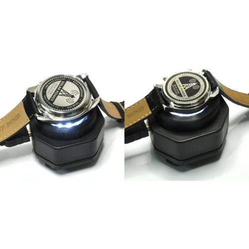 CoolFire - UV Free Solar Watch Fast Charger for All Eco Solar Watches for Men, Reloj Hombre Portable Battery Charger, for All Kinds of Sophisticated Eco Solar Watches (Black)