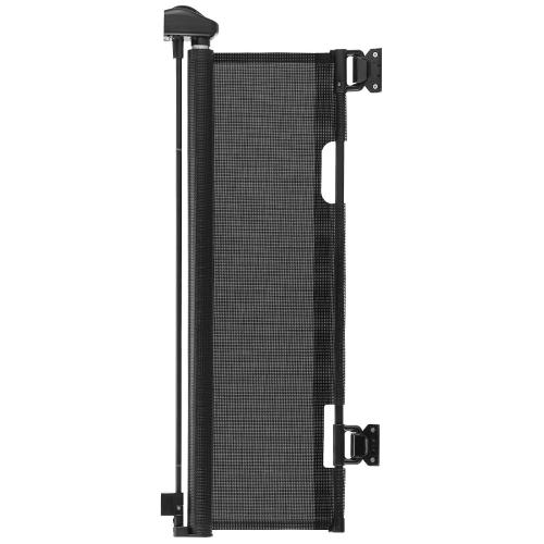 VEVOR Retractable Baby Gate, Easy to Use, Walk Through Without Tripping, Mesh Dog Gate for Stairs, Hallways, Indoor/Outdoor, Black  (NO TEST)