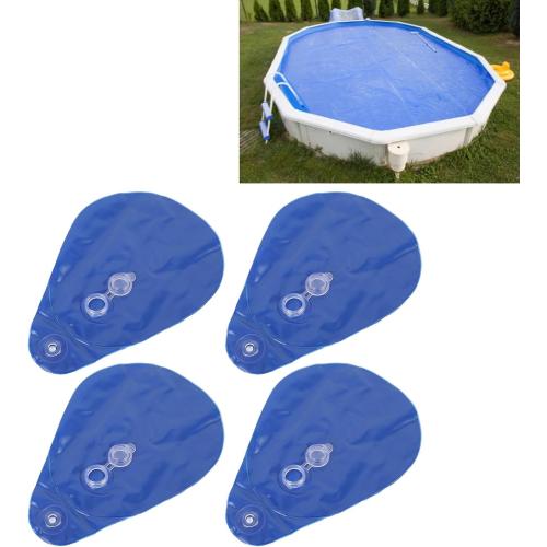 CDQL 10PCS Pool Cover Weights, Swimming Pool Cover Hanging Bag Water Bags, PVC Winter Pool Tarp Hanging Water Bag for Hot Tub (Type 2)